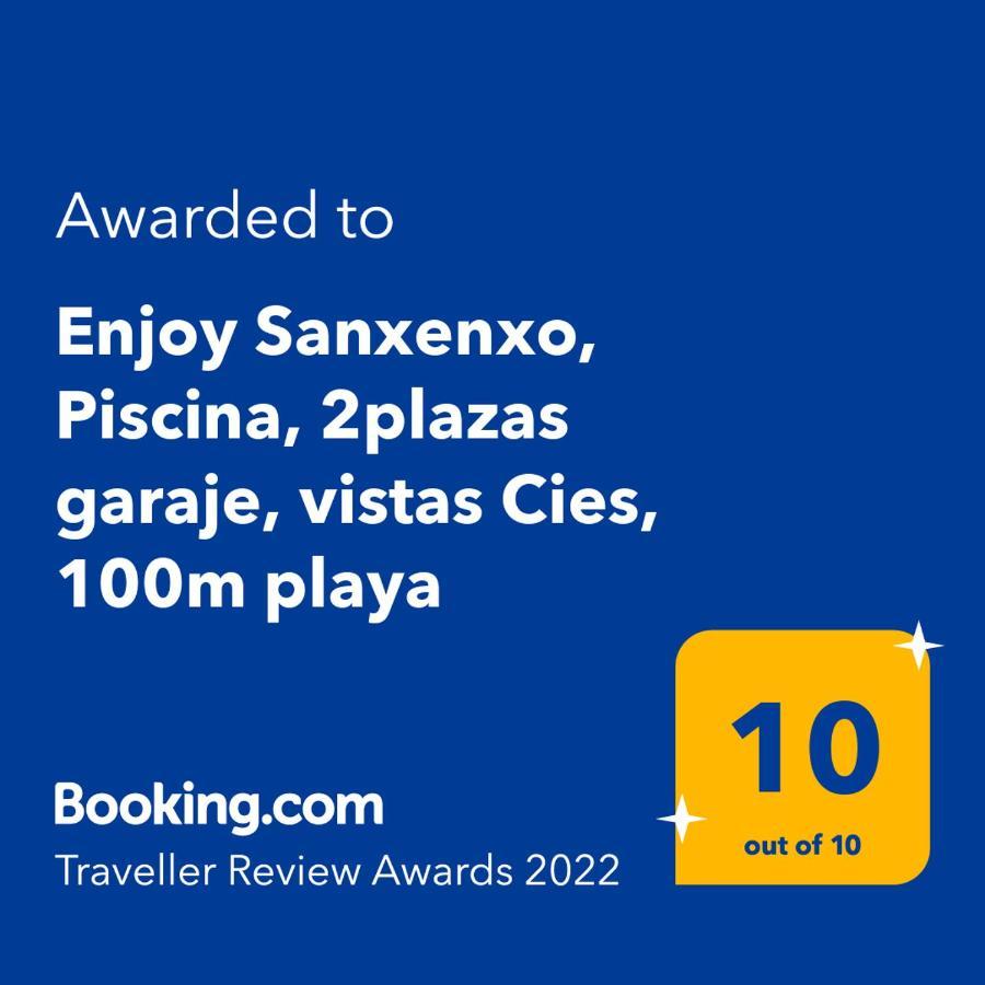 Apartmán Enjoy Sanxenxo,200M Playa, Balcon Vistas Cies, Piscina & Terraza Azotea,2 Plazas Garaje, 2 Banos, Muy Luminoso, Muy Tranquilo,Muy Equipado, Centrico Exteriér fotografie